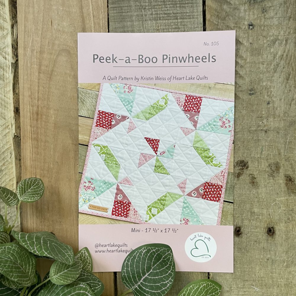 Peek-a-Boo Pinwheels quilt pattern cover