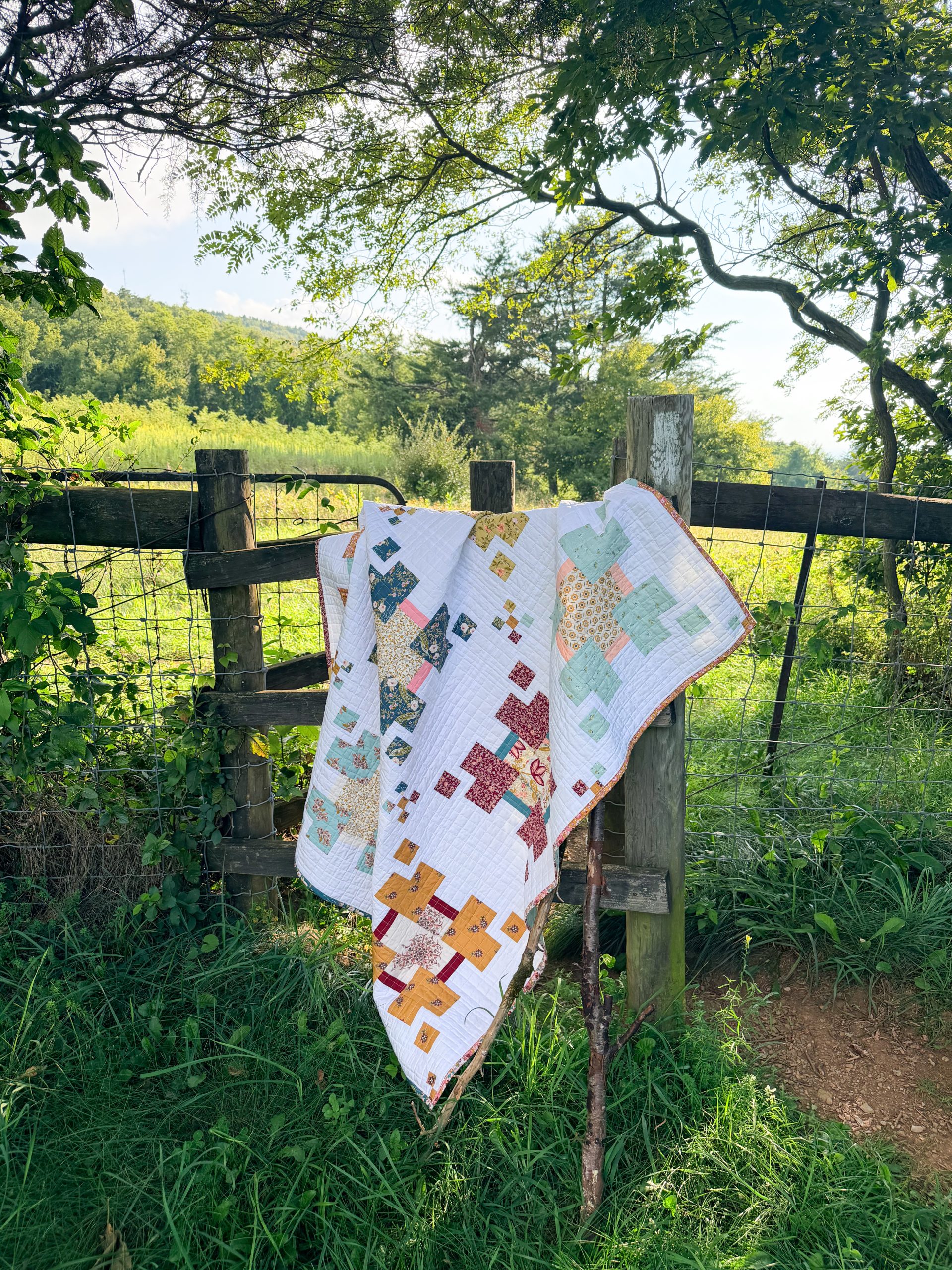 Prairie Memories back up drape on fence at Bear Den